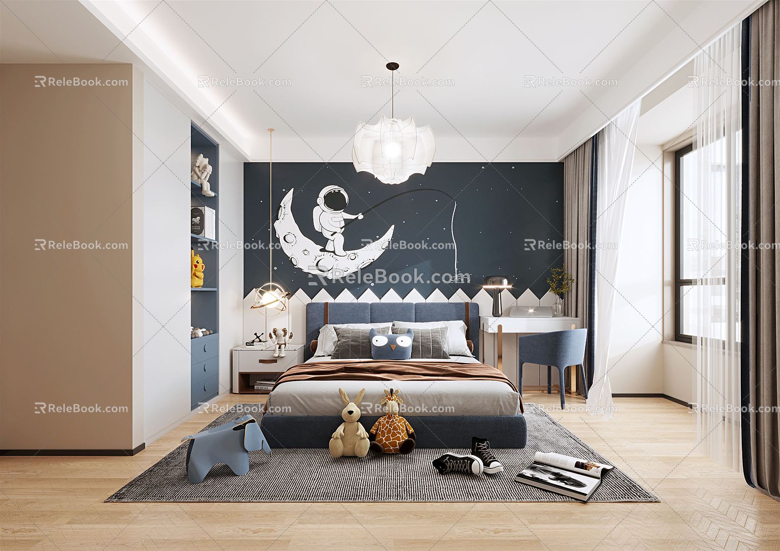 Modern Children's Room 3d model