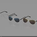 Stylish Sunglasses With Metal Frames Various Lens Colors Reflective Surfaces And Trendy Designs