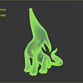 Modern Abstract Animal Shaped Decorative Furniture Sculpture With Smooth Gray Surface
