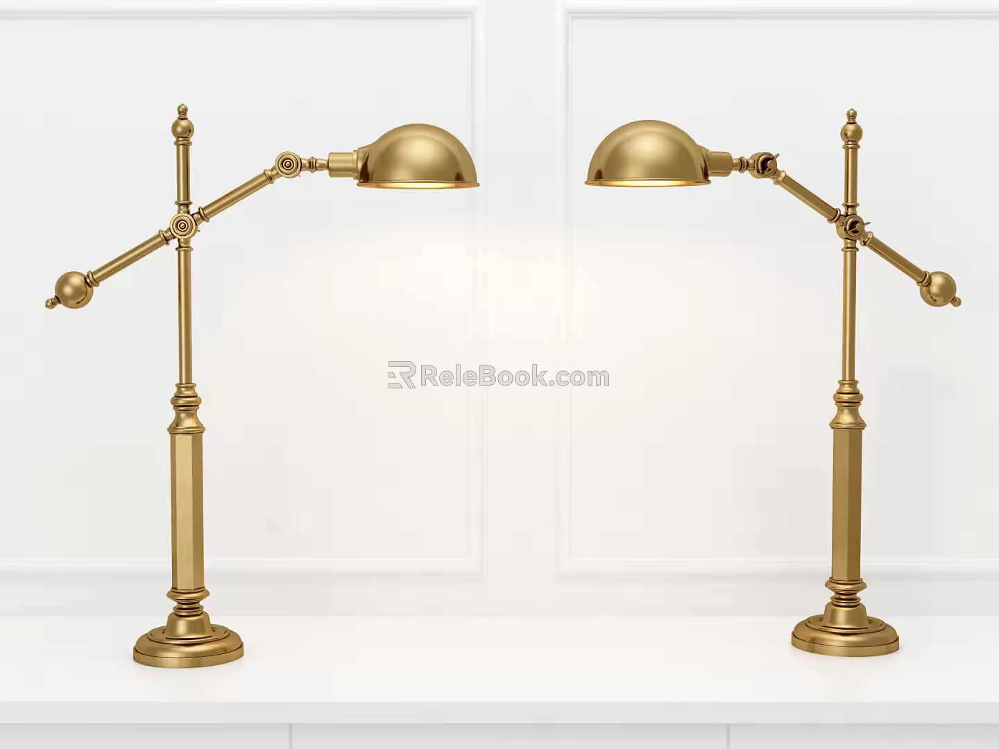 European-style table lamp 3d model
