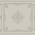 European-style carved lines 3d model