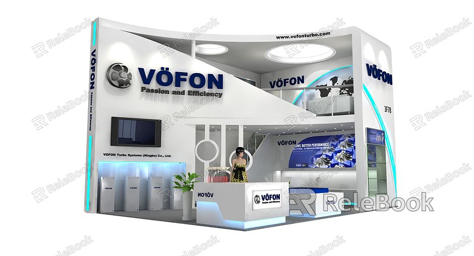 Modern Exhibition Booth Exhibition Exposition model