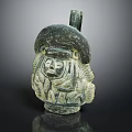 Ancient Stone Sculpture With Human Figure Design And Intricate Carved Details