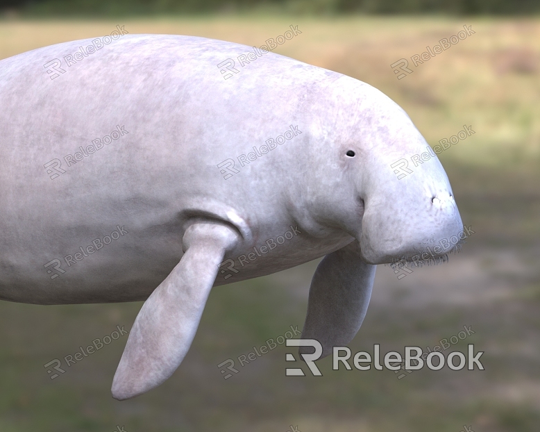 Dugong Manatee Mermaid South Sea Cattle Animal model