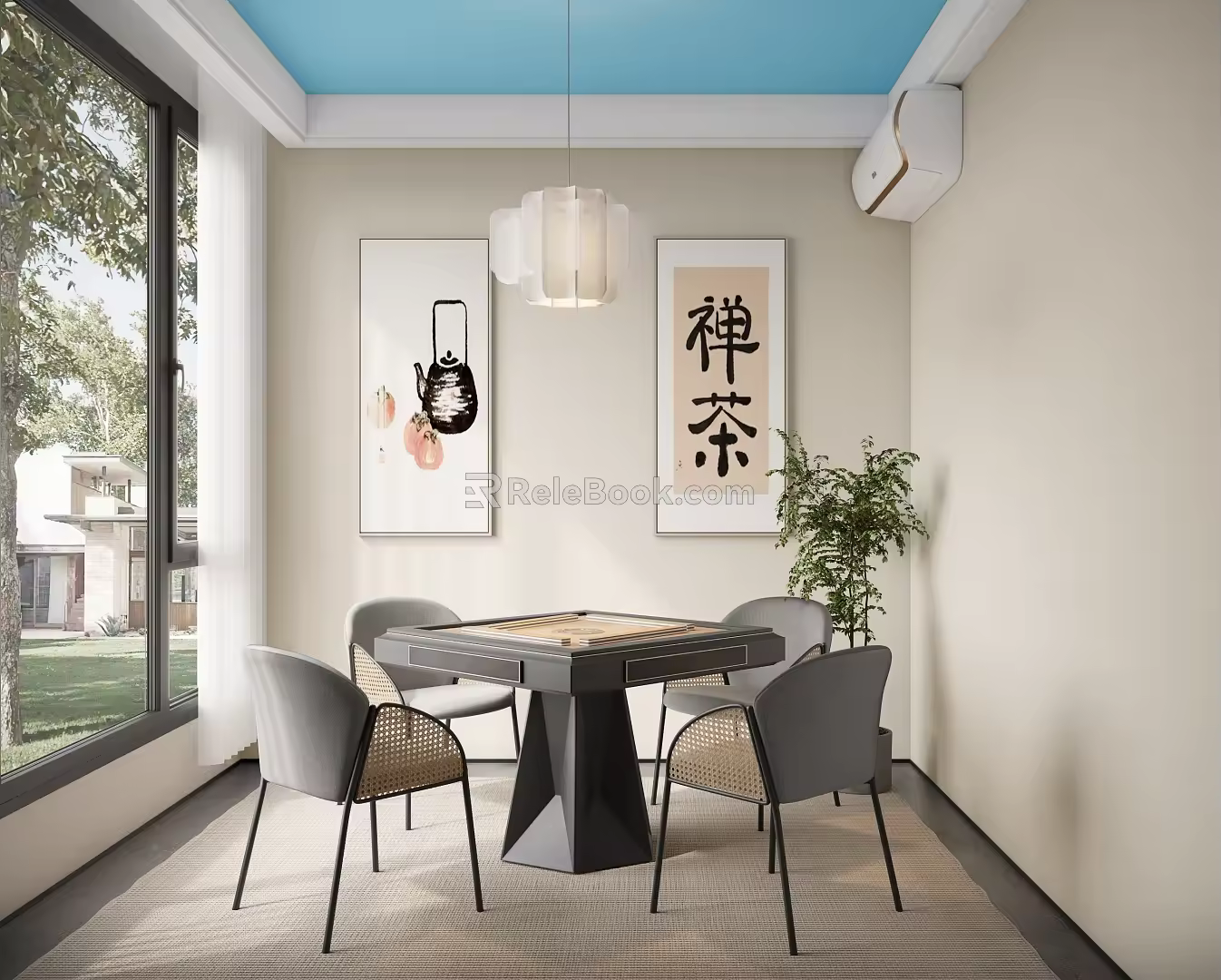 Modern Chess Room 3d model