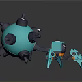 Mech Warrior Mech Soldier Machine Battlearm Mechanical Battlearm Machine Fighter Robot 3d model