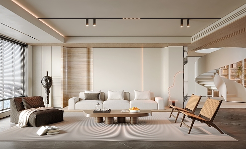 modern living room 3d model