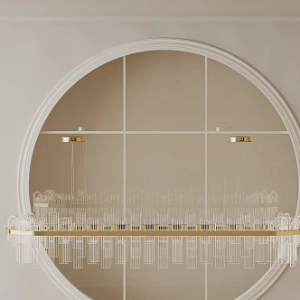Modern chandelier 3d model