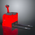 Red T2 Model Industrial Forklift With Heavy Duty Pallet Forks And Hydraulic System