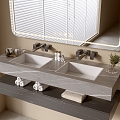 Modern Bathroom Cabinet Bathroom Basin Bathroom Ornaments 3d model