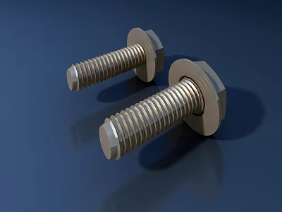 Hardware Tools Hex Head Bolts Stainless Steel Durable Fasteners For Industry 3d model