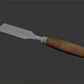 Professional Hardware Tool Putty Knife With Metal Blade And Wooden Handle