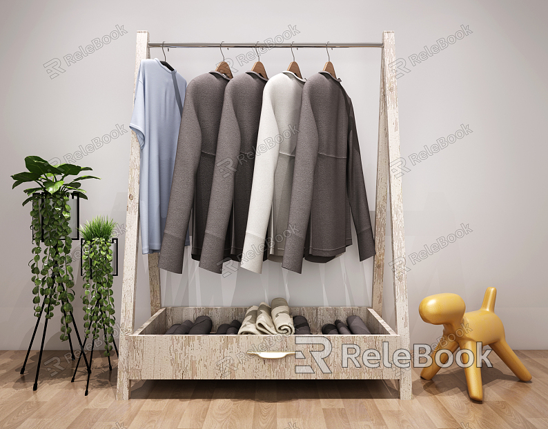 Nordic Clothes Hanger Drying Rack model