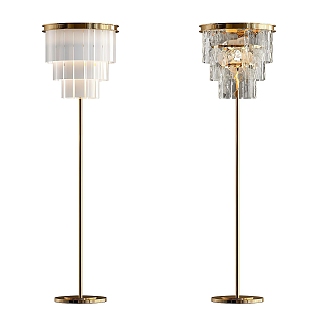 Floor lamp Metal floor lamp Glass floor lamp 3d model