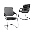 Ergonomic Office Chair with Mesh Back Black Seat and Sturdy Metal Frame Design