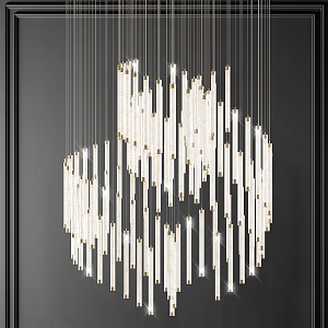 Modern Crystal Chandelier Decorative Crystal Lamp 3d model