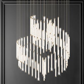 Modern Crystal Chandelier Decorative Crystal Lamp 3d model