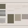 Various Roman Blinds in Neutral Tones and Textured Fabrics for Home Windows