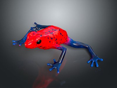 Frog Poison Frog Game Frog Reptile Cold Blooded Animal Reptile 3d model