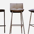 Modern Bar Stools with Various Designs Metal Legs and Comfortable Seats
