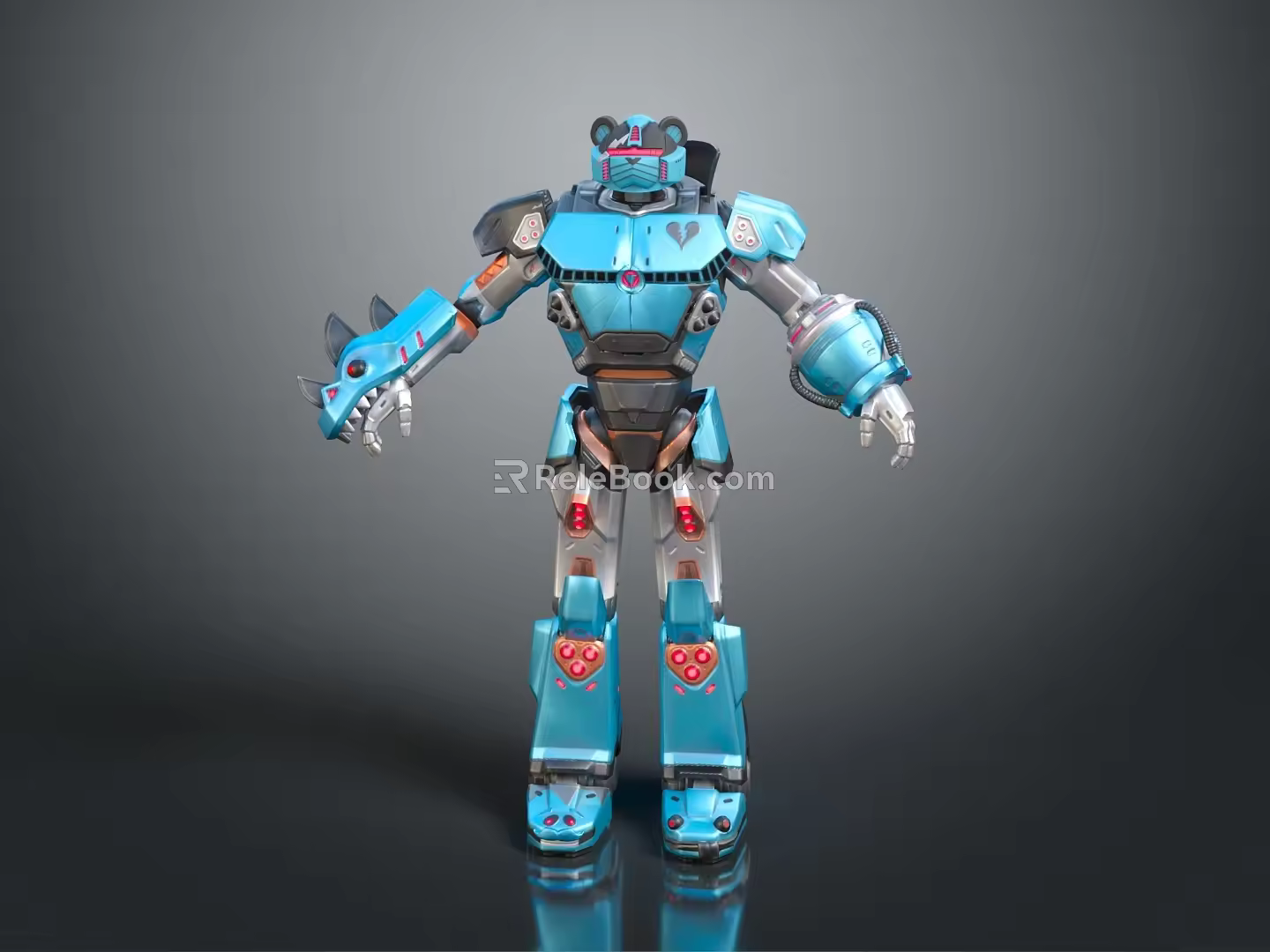 Robot Assistant Small Robot Butler Robot Butler Figure Game Figure 3d model