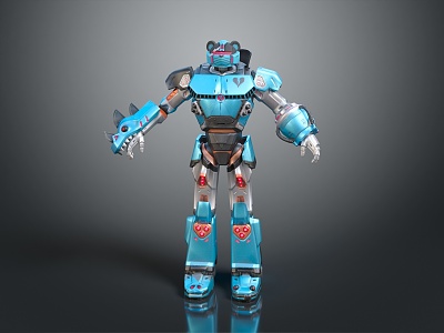 Robot Assistant Small Robot Butler Robot Butler Figure Game Figure 3d model