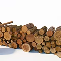 Modern Agricultural Equipment For Efficient Wood Log Processing And Handling