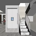 modern elevator 3d model