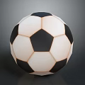 Traditional Black and White Soccer Ball Sports Equipment with Classic Hexagonal Panel Design