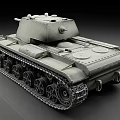 Vintage Military Tank Design With Detailed Metal Tracks Turret And Cannon
