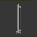 Metal Frame Gate Structure With Wooden Panels And Support Bracket For Outdoor Entrance