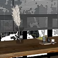 Modern Vase Combination Ornaments Combination Desktop Ornaments 3d model