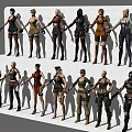 CF Crossing Fire Game Female Mercenary Character 3d model