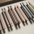 Modern Cabinet Handles In Various Metallic Finishes For Furniture Doors And Drawers