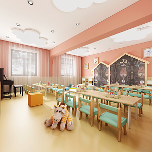 Nordic Kindergarten Classroom 3d model