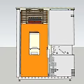 Good quality SLIM rocket furnace 3d model