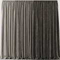 Elegant Gray Pleated Curtains With Soft Velvet Fabric For Home Interior Decor Design