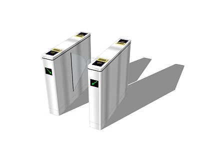 Public Facility Modern Automated Turnstile Access Control Security Entry System With Sensor 3d model