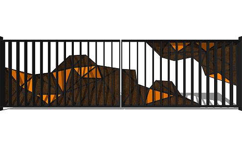 Modern Gate 3d model