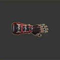 Modern Red And Black Metal Mechanical Arm For Household Daily Life Use