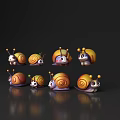 Snail Cartoon Snail Cute Cartoon Snail Q Edition Snail Cartoon Animal Character Cartoon Material Cartoon Elements 3d model