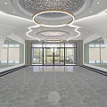 Modern aisle welcome area 3d model