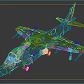 Modern Passenger Airplane With Streamlined Aerodynamic Exterior And Wing Structure Design