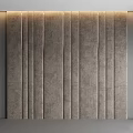 Modern soft bag soft bag background wall 3d model