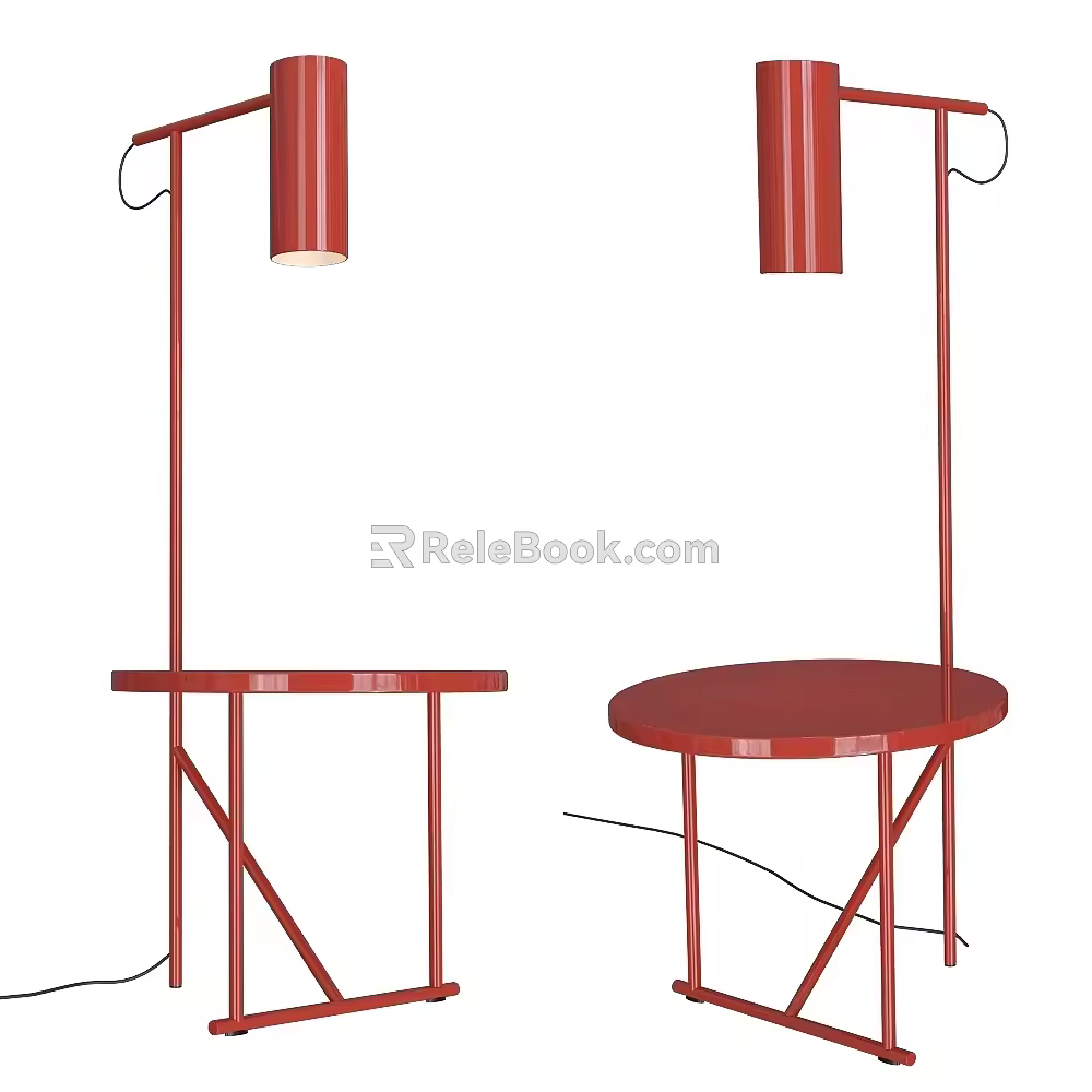 Estel Group Nordic Simple Coffee Table Floor Lamp 3d model