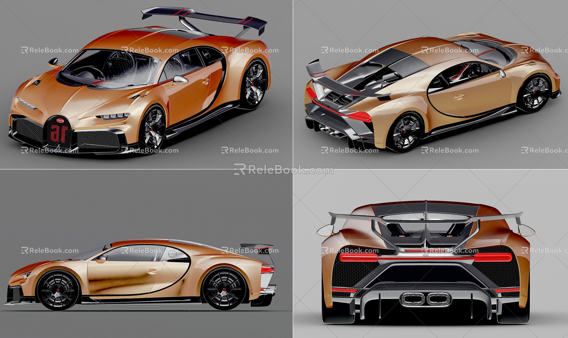 Hyundai Bugatti sports car Bugatti topg sports car Super Run Bugatti Super Run Car Car sports car 3d model