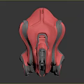 Futuristic Biomechanical Character With Pink And Gray Mechanical Armor Design Structure