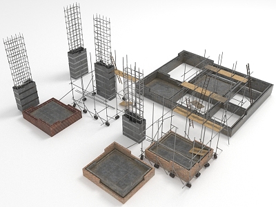 Construction site 3d model