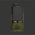 Vintage Olive Green Military Jeep With Weathered Body And Canvas Top