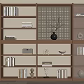 Modern Bookshelf 3d model